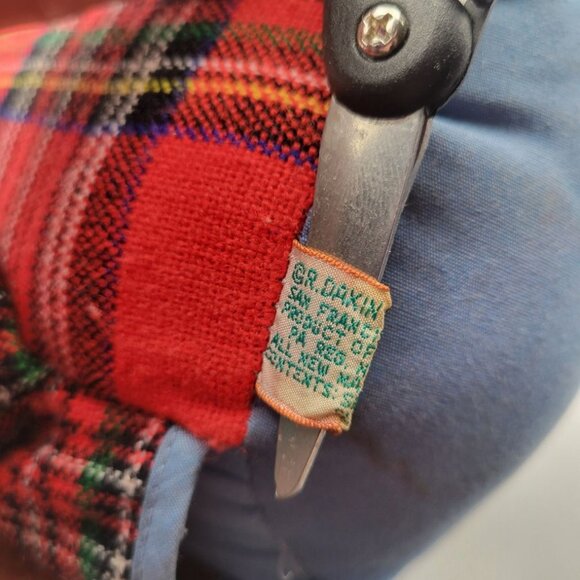 DAKIN Learn To Dress 18" Plush Bear Vintage 1977 Plaid Tartan Coat Pinwheel Hat - Picture 14 of 16